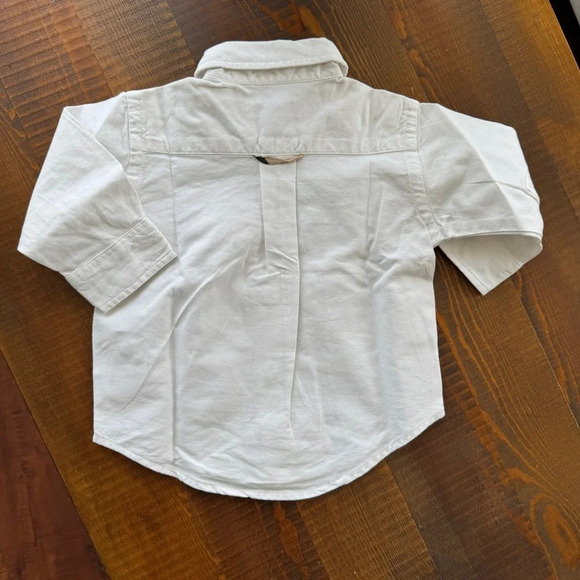 Set shorts elastic belt + top shirt button down 3/6 Burberry beige white - Picture 2 of 3